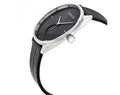 Calvin Klein Accent Black Dial Black Leather Strap Watch for Men - K2Y211C3