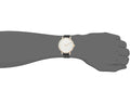 Calvin Klein Even White Dial Black Leather Strap Watch for Women - K7B216C6