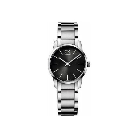 Calvin Klein City Grey Dial Silver Steel Strap Watch for Women - K2G23161