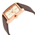 Calvin Klein Window White Dial Brown Leather Strap Watch for Women - K2M23620