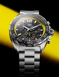Tag Heuer Formula 1 Chronograph Black Dial Silver Steel Strap Watch for Men - CAZ101AC.BA0842