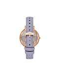 Fossil Jacqueline Purple Dial Purple Leather Strap Watch for Women - ES4814