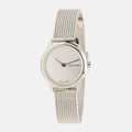 Calvin Klein Minimal White Dial Silver Mesh Bracelet Watch for Women - K3M231Y6