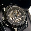 Maserati Potenza Automatic Black Dial Black Leather Strap Stainless Steel Watch For Men - R8821119006