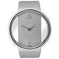 Calvin Klein Glam Transparent Dial Sky Blue Leather Strap Watch for Women - K9423193