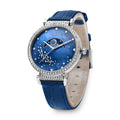 Swarovski Passage Moon Phase Blue Dial Blue Leather Strap Watch for Women - 5613320