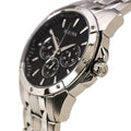 Bulova Classic Collection Black Dial Silver Steel Strap Watch for Men - 96K107