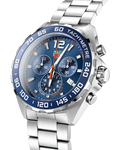 Tag Heuer Formula 1 Quartz Chronograph Blue Dial Silver Steel Strap Watch for Men - CAZ1014.BA0842