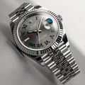 Rolex Datejust 41 Oyster Grey Dial Oystersteel & White Gold Jubilee Bracelet Watch for Men - M126334-0022
