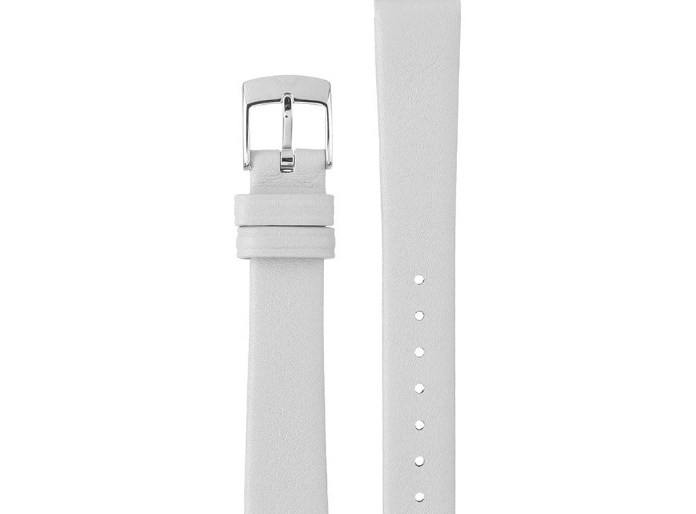 Emporio Armani Gianni T Bar White Dial Blue Leather Strap Watch For Women - AR11002
