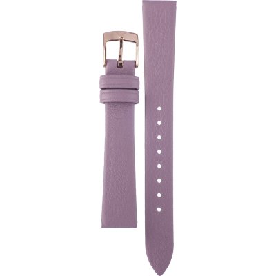 Emporio Armani Gianni Mother of Pearl Dial Purple Leather Strap Watch For Women - AR11003