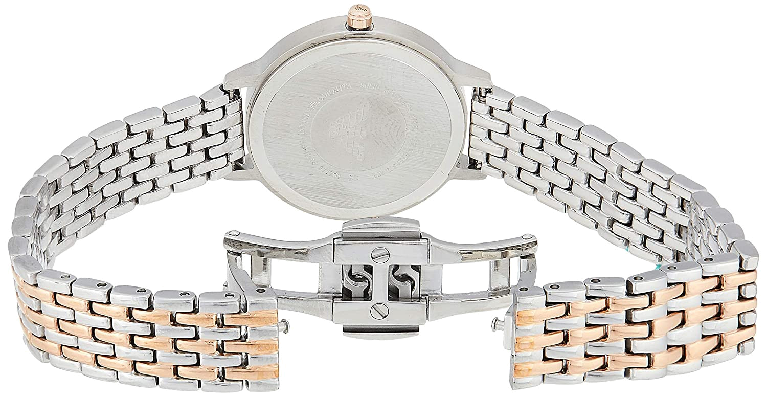 Emporio Armani Mother of Pearl Dial Two Tone Steel Strap Watch For Women - AR11094