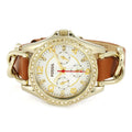 Fossil Riley Multifunction White Dial Orange Leather Strap Watch for Women - ES3723