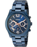 Fossil Perfect Boyfriend Multifunction Blue Dial Blue Steel Strap Watch for Women - ES4093