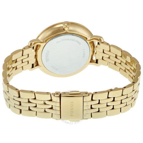 Fossil Jacqueline Gold Dial Gold Steel Strap Watch for Women - ES3547