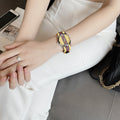 Gucci G Timeless Quartz Yellow & Purple Dial Yellow & Purple NATO Strap Watch For Men - YA1264069