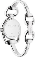 Gucci Horsebit Collection Mother of Pearl Black Dial Silver Steel Strap Watch For Women - YA139503