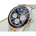 Guess Odyssey Blue Dial Two Tone Steel Strap Watch For Men - W1107G3