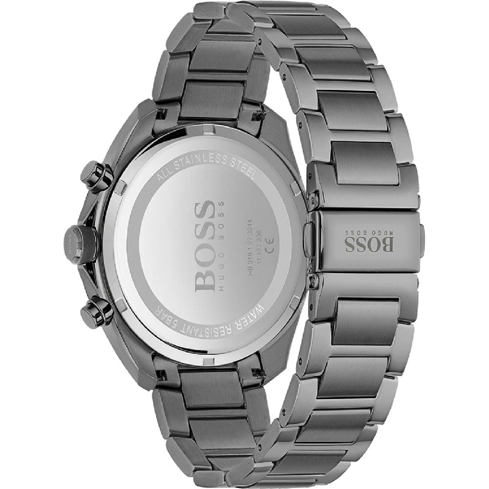 Hugo Boss Distinct Grey Dial Grey Steel Strap Watch for Men - 1513858