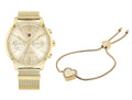 Tommy Hilfiger Blake Quartz Gold Dial Gold Mesh Bracelet Watch for Women - 1782302