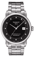 Tissot T Classic Le Locle Automatic Black Dial Silver Steel Strap Watch For Men - T086.408.11.056.00