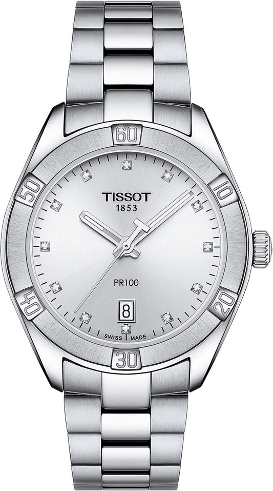 Tissot T Classic PR 100 Sport Chic Lady Watch For Women - T101.910.11.036.00