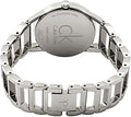 Calvin Klein Stately Black Dial Silver Steel Strap Watch for Women - K3G2312S