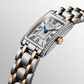 Longines Dolcevita Diamonds White Dial Two Tone Steel Strap Watch for Women - L5.258.5.79.7