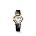 Longines Presence Automatic White Dial Black Leather Strap Watch for Women - L4.321.2.11.2