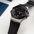 Maserati Potenza Black Dial Black Leather Strap Watch For Men - R8851108001