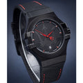 Maserati Potenza 3H STR Black Dial 42mm Leather Strap Watch For Men - R8851108010