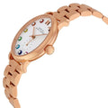 Marc Jacobs Baker White Dial Rose Gold Stainless Steel Strap Watch for Women - MBM3441