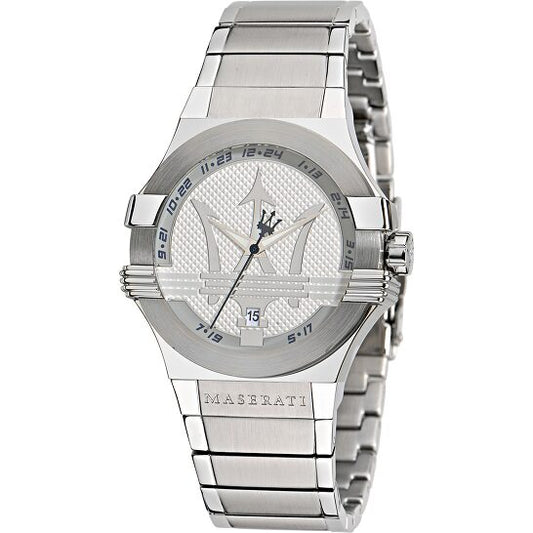Maserati Potenza 42mm Silver Dial Stainless Steel Strap Watch For Men - R8853108002