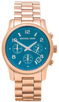 Michael Kors Runway Iridescent Dial Rose Gold Steel Strap Watch for Women - MK5940