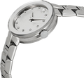 Movado Diamonds Silver Dial Silver Steel Strap Watch For Women - 606814