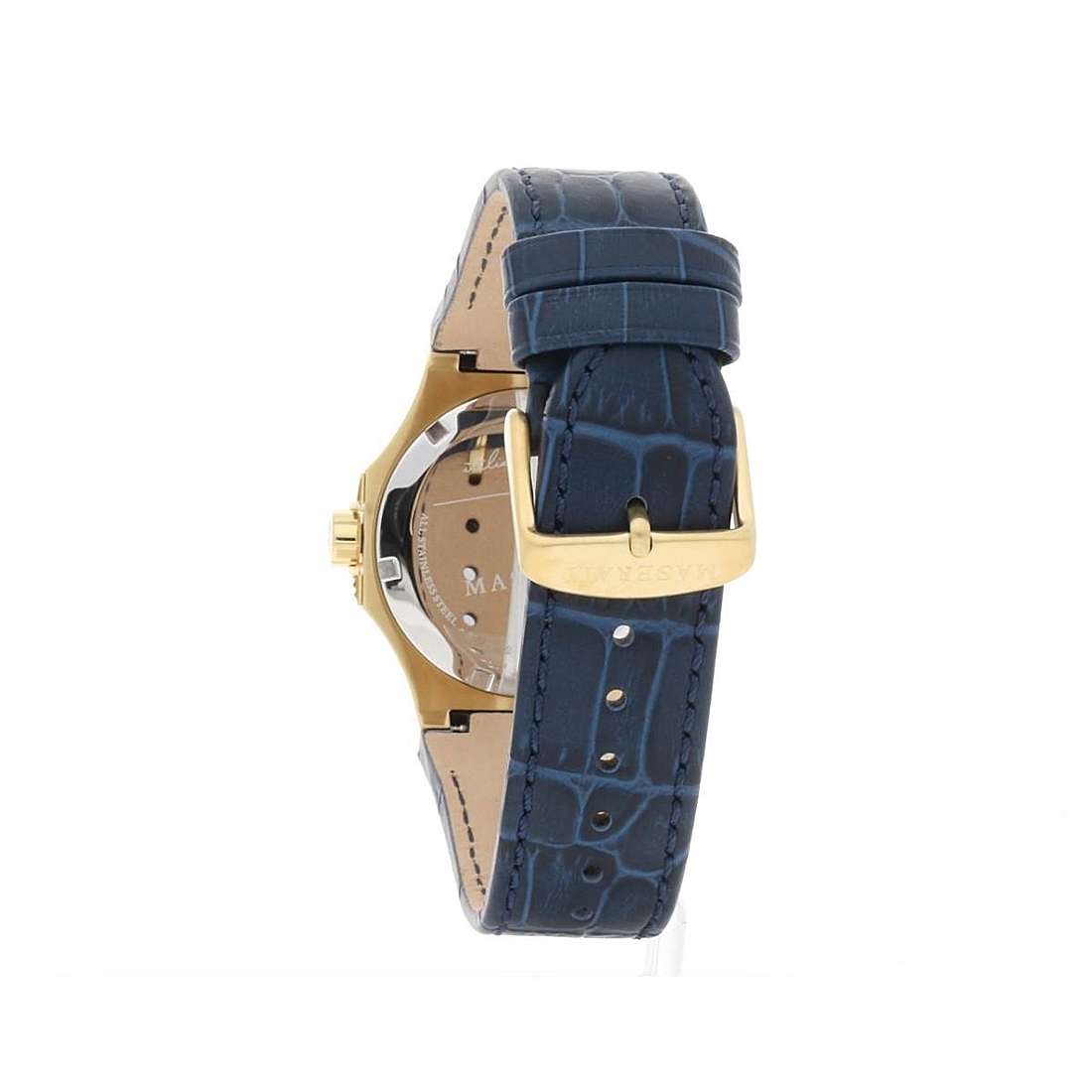 Maserati Potenza Blue Dial Blue Leather Strap Watch For Men - R8851108035