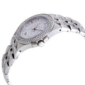 Bulova Crystal Pave Silver Dial Silver Steel Strap Watch for Men - 96B235