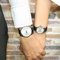 Calvin Klein City Silver Dial Black Leather Strap Watch For Women - K2G231C6