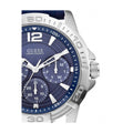 Guess Oasis Multifunction Blue Dial Two Tone Steel Strap Watch for Men- W0366G2