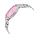 Gucci 25H Quartz Pink Dial Silver Steel Strap Watch for Women - YA163410