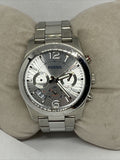 Fossil Boyfriend Multifunction Silver Dial Silver Steel Strap Watch for Women - ES3883