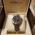 Tag Heuer Aquaracer Automatic Black Dial Silver Steel Strap Watch for Men - WAY2110.BA0928