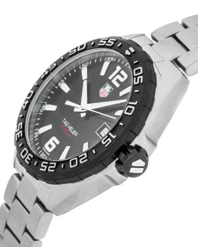 Tag Heuer Formula 1 Quartz Black Dial Silver Steel Strap Watch for Men - WAZ1110.BA0875