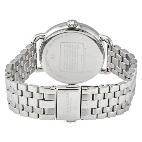 Coach Delancey White Dial Silver Steel Strap Watch For Women - 14502810
