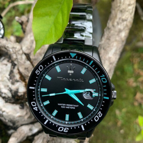 Maserati SFIDA Aqua Edition Analog Black Dial Watch For Men - R8853144001