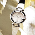 Gucci Guccissima Quartz Silver Dial Silver Steel Strap Watch For Women - YA134502