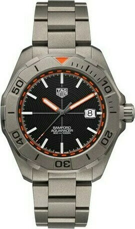 Tag Heuer Aquaracer Bamford Automatic Black Dial Grey Steel Strap Watch for Men - WAY208F.BF0638