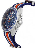 Tag Heuer Formula 1 Quartz Chronograph Blue Dial Two Tone NATO Strap Watch for Men - CAZ1010.FC8196