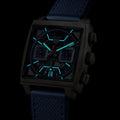 Tag Heuer Monaco Automatic Chronograph Blue Dial Blue Nylon Strap Watch for Men - CBL2182.FT6235