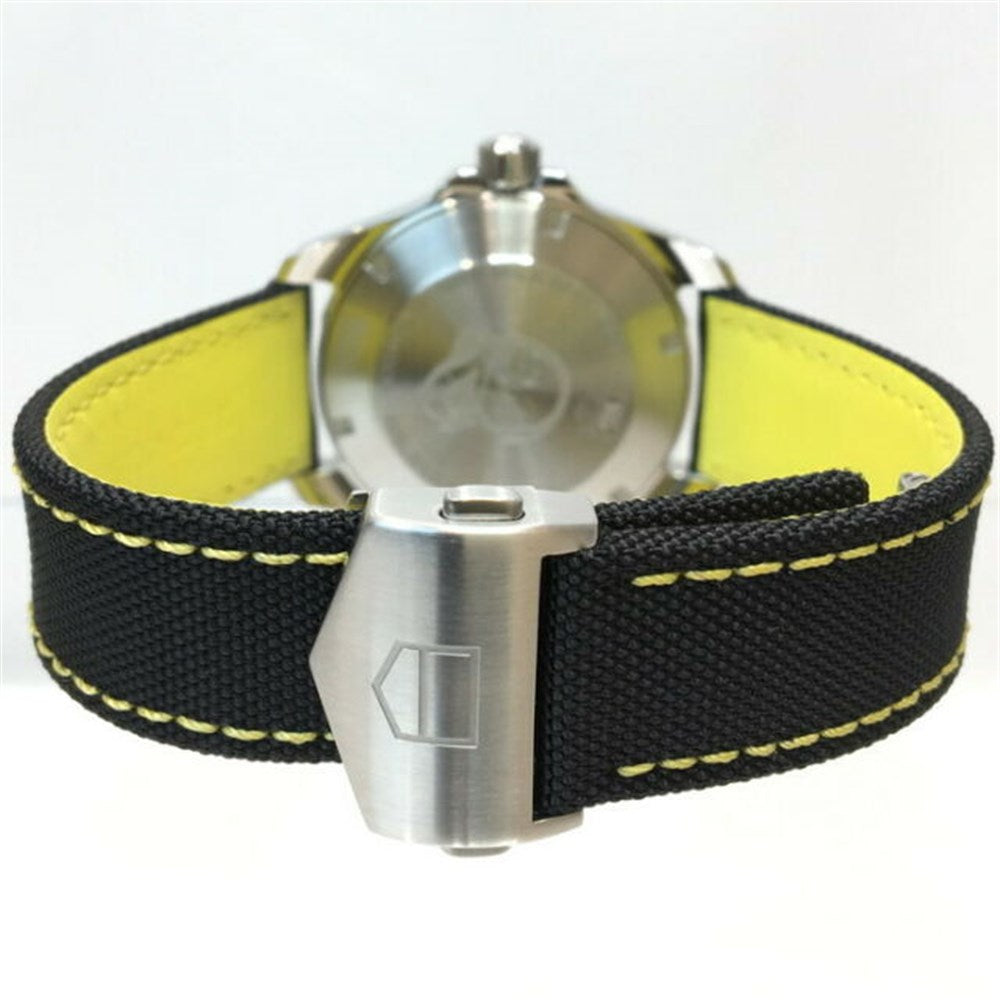 Tag Heuer Aquaracer Calibre 5 Automatic Black Dial Black Nylon Strap Watch for Men - WAY211A.FC6362